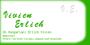 vivien erlich business card